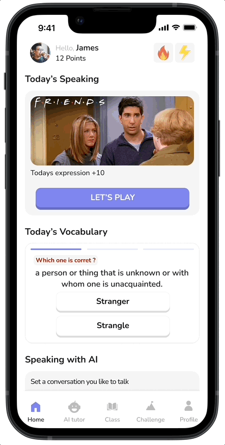 AI tutor app capture